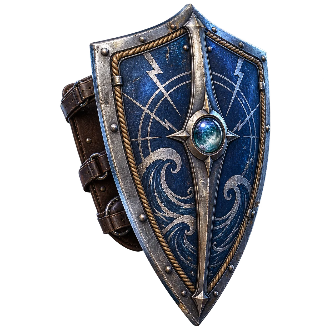 Blue and silver Stormward Shield